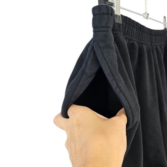 Brunette The Label Womens Sweat Shorts, Black, Pull On, Lounge,Plus Size 3XL/4XL - Picture 5 of 8